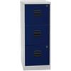 Bisley Home PFA - Armadietto pensile a 3 cassetti, in Metallo, Colore: Grigio Chiaro, Dimensioni: 40 x 41,3 x 101,5 cm