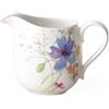 Villeroy & Boch - bricchetto Latte Mariefleur Basic, bricco Latte Bello e Pratico, Decoro Floreale, Bianco/colorato, Lavabile in lavastoviglie, 300 ml