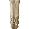 GILDE Vaso per fiori in alluminio - decorazione soggiorno regalo per donne compleanno festa della mamma - colore oro altezza 45,5 cm