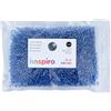 INNSPIRO Roccia di vetro rotonda argento blu ciano 3,8 mm. 6/0 500 gr.