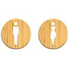 3DP Signs - Elegant, Set 2X- Targa Bagno Uomo Donna a Rilievo CA111- Segnali Bagno Adesivi Toilette Uomo Donna - Cartelli Bagno Uomo Donna - Targhetta Bagno Uomo Donna Adesivi per Toilette (Tondo)