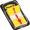 Post-it Indice medio prestampato punto esclamativo simbolo - giallo (confezione da 50)