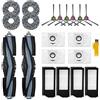 Laimaiou Kit di accessori di ricambio per ECOVACS DEEBOT X1 OMNI & X1 TURBO & X1e OMNI & X1+ Robot Aspirapolvere 20 Confezioni Spazzole a rullo, Filtri, Spazzole laterali, Panni, Sacchetti