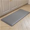 Carvapet Antiscivolo Tappetino da Cucina Anti-Fatica Stuoie in Piedi Spessore 20mm Tappetini da Cucina PVC impermeabile Tappeto da Cucina(Grigio,44x99cm)
