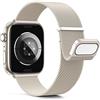 Higgs Metallo Cinturino Compatibile con Cinturini Apple Watch 40mm 41mm 38mm 42mm 44mm Ultra 2 49/46/45mm Donna,Cinturino Doppie Magnetiche per iWatch Serie SE(se 2)10 9 8 7 6 5 4 3 2, Maglia Milanese