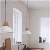 LUMICOM Lampadario Natura Kon bianco paralume bianco E27 Ø35cm LUMICOM