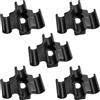cyclingcolors 5x Guida Guaina Bici Tripla Cavo Freno Deragliatore Fissaggio Bicicletta MTB Nero