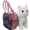 Joy Toy 52268-Peluche Catty, 20 cm, in sacchetto magico con paillette, 13 x 25 x 20 cm, peluche, Multicolore, 52268