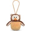 NICI-48932 Gufo Oscar 12 cm con Nido Reversibile Giallo e Passante-Simpatico Peluche con Imbottitura Morbida per Giochi e Coccole, Perfetto Come Idea Regalo per Bambini e Adulti, 48932