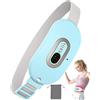 OVIFM Cuscino Massaggiante Mestruale Ricaricabili-OVIFM Portatile Fascia Riscaldante Dolori Mestruali Cuscinetto e 3 Temperature Regolabili Heating Pad Senza Fili Pain Relief Lombare/Schiena/Crampi(Blu)