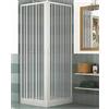 GRANISUD Box doccia in PVC, 2 lati con apertura angolare a soffietto, Bianco, 70x70 cm, Altezza 185 cm