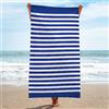 Caregchrisj Telo Mare Microfibra Grande 80x180cm，Antisabbia Microfibradi Uomo Donna Teli Mare Motivo a Righe，Ideale per la Spiaggia, Palestra, Viaggi, le Piscine