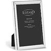 EDZARD Cornice portafoto Riga (10 x 15 cm), placcata in argento, anti-ossidazione, con gancio, cornice portafoto in argento in formato verticale e orizzontale