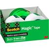 Scotch Magic Type, Nastro Adesivo Invisibile, Finitura Opaca, 3 Rotoli, 19 mm x 25 m + 1 Dispenser portatile GRATIS - Nastro Trasparente Opaco e Scrivibile Ottimo per Casa, Ufficio e Scuola