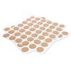 WoodPress® Vero legno di ciliegio, tappi per viti, tappi per fori, Peel & Stick, 18 mm, confezione da 70 pezzi, per riparazione mobili, verniciabili o rifiniti a piacere