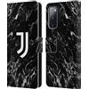Head Case Designs Licenza Ufficiale Juventus Football Club Nero Marmoreo Custodia Cover in Pelle a Portagoglio Compatibile con Samsung Galaxy S20 Fe / 5G