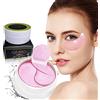 JIMBO Patch occhi 60Pcs, maschera viso, contorno occhi,borse donna, skincare,patch occhiaie e borse, skin care kit viso,maschere per il viso, drenante(Fragola)
