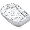 Nido per Neonato 100x60x15cm Baby Nest 100% Cotone Waffle Lettino