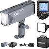 NEEWER Flash TTL Q3 200Ws 2,4G (2a Versione), Luce 1/8000 HSS, Monoluce Fotografica/Attivatore QPRO-S Compatibile con Sony, Diffusore/Batteria 3200mAh, 500 Scatti a Piena Potenza, Riciclo 0,01-1,8s