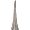DRW Vaso di resina in argento, 19 x 69 cm