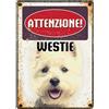 Plenty Gifts Insegna di metallo westie