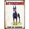 Plenty Gifts Insegna di metallo cane da guardia