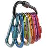 Gimars UPGRADE Moschettoni Portachiavi a Vite,10pcs 6cm Moschettoni Piccoli in Lega di Alluminum con Chiusura Sicura per Casa RV Pesca Escursione Hiking Viaggii Multiusi Multicolori