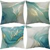 ARNTY Federe Cuscini Divano 45x45, Copricuscini Set di 4 Fodere Moderna Decorative Camera da per Esterno (Spiaggia-Velluto)