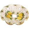 Generico Coppa grande 30 cm in ceramica siciliana Santo Stefano di Camastra attacco grande E27 ricambio per lampadario sospensione decoro limoni
