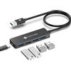 NOVOO 4 porte Data Hub USB C a USB 3.0 5Gbps Adattatore USB C Hub a USB Compatibile con iPhone 15 Plus Pro Max MacBook Pro Air 2023 iMac iPad Pro Air Surface Pro Galaxy S24 (60 cm)