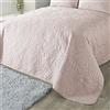 Dreams & Drapes Serene Luana - Copriletto Pinsonic, 230 x 200 cm, colore: Rosa cipria