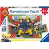 Ravensburger - Puzzle 2x24 Pezzi Fireman Sam | Puzzle Bambini 4 Anni O Più | 26x18 Cm | Regalo Bambino 4 Anni | Gioco Educativo E Stimolante | Idea Regalo | 2 Inclusi