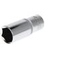 GEDORE Red Inserto Chiave a Bussola Lunga, Attacco 1/2 pollici, 12.5 mm, Bocca Esagonale, Chiave a Bussola 24 mm, Utensile, R61002414, Acciaio