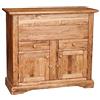 Biscottini Credenza cucina e soggiorno 115x48,5x102 cm | Madia cucina in legno riciclato | Credenza soggiorno legno grezzo anticato