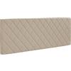 BiBi Relax Testata in Ecopelle a Rombi Trapuntata | Colore Tortora Chiaro, 100% Made in Italy