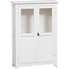 Biscottini Vetrina soggiorno in legno 68x25x98 cm - Mobile bar per casa porta liquori - Mobile cucina e mobile soggiorno
