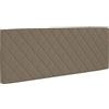 BiBi Relax Testata in Ecopelle a Rombi Trapuntata | Colore Fango, 100% Made in Italy