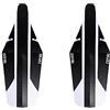 ZEFAL Pack Shield Lite XL - Due parafanghi di sella posteriori per MTB, Bianco/Nero