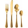 Galileo Casa Set 16 posate 5Th Avenue in acciaio inox 18/0, oro lucido