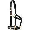 Weaver Leather Capezza a scatto regolabile per mento e gola, imbottita, 2,5 cm, altezza media a cavallo o anno: nero