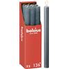 Bolsius Candele affusolate per cena - Blu scuro - Confezione da 9 - Lunga durata di 13 ore - Candela per la casa - Decorazione d'interni - Non profumate - Cera vegana naturale - 27 x 2,3 cm