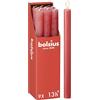 Bolsius - Candele rustiche - rosa - 9 pezzi - 27 x 2,3 cm - Lunghezza durata 13 ore - Non profumate - Contiene cera vegetale naturale - Senza olio di palma