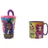 ALMACENESADAN, 4824, confezione ritorno alla scuola Rainbow; composto da tazza microonde da 350 ml e bicchiere con canna da 430 ml, prodotto riutilizzabile, senza BPA