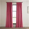 HPD Half Price Drapes Heritage - Tende in velluto felpato, lunghe 248 cm, oscuranti, per camera da letto e soggiorno, 127 x 238 cm (larghezza x lunghezza), 1 pannello, rosa scuro