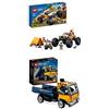 LEGO 60387 City Avventure sul Fuoristrada 4x4, Veicolo Giocattolo Stile Monster Truck & 42147 Technic Camion Ribaltabile, Set 2 in 1 con Camioncino ed Escavatore Giocattolo