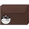 Clairefontaine 5236C - Pacco da 20 Buste autoadesive - Formato C6 11,4x16,2cm - 120g/m² - Color Cacao -Inviti Eventi e Corrispondenza - Gamma Pollen - Carta Premium Liscia