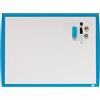 Nobo Piccola Lavagna Magnetica piccola Montabile a Parete, con Cornice Blu Vibrante, per Casa / Ufficio, Include Accessori Coordinati, 585 mm x 430 mm, Blu