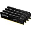 Kingston Ram DIMM DDR5 128GB Kingston Fury Beast 200 4x 32GB Nero [KF552C40BBK4-128]
