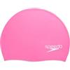 Speedo Elastomeric Solid Soft Silicone Swimming Dome Swim Cap - Black, One-Size