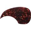 GEWA protezione per tavola Pickguard battipenna - per chitarra - autoadesivo - spessore 0,75mm - raggio buca 64mm - stile Martin - tartarugato